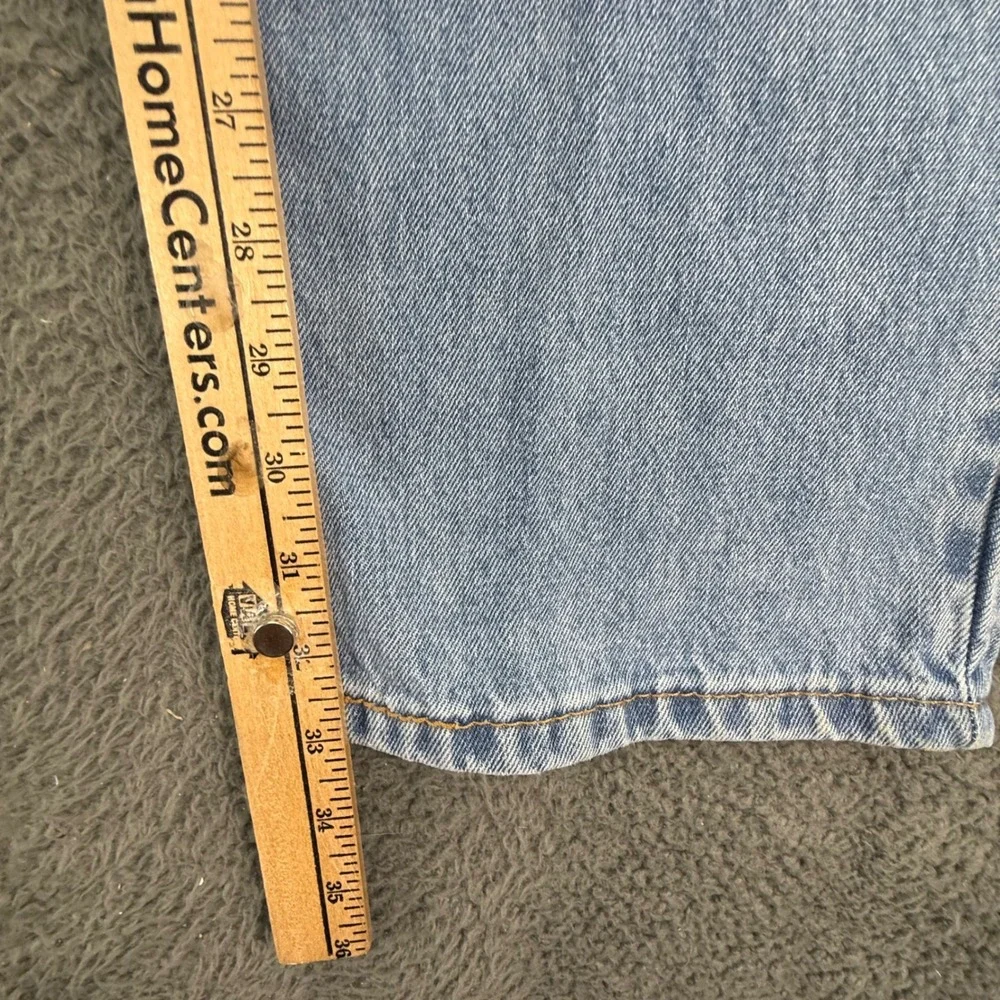 Levi's 550‎ Relaxed Fit Mens 38x34 Light Wash Blue Denim Jeans 100% Cotton